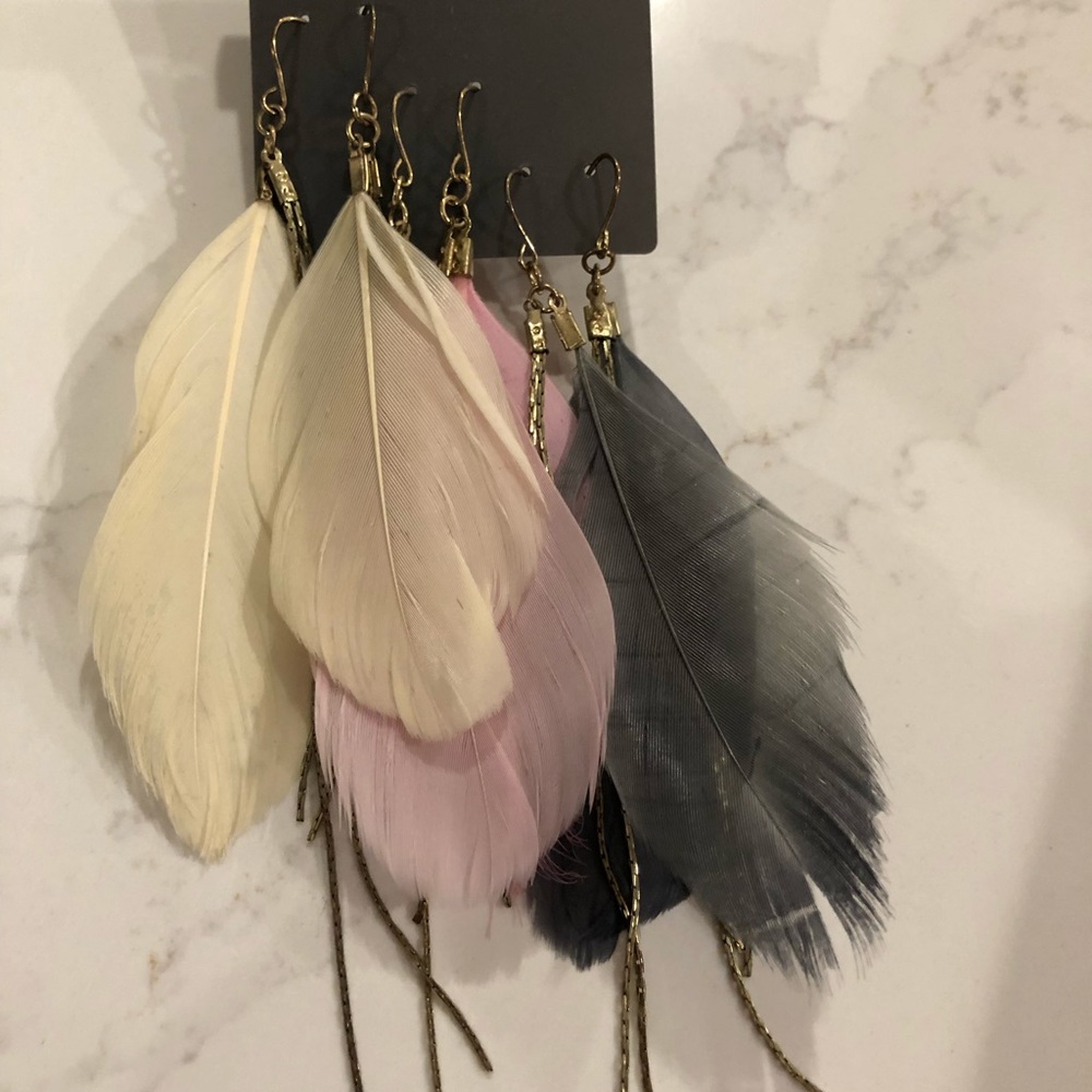 Feather earrings